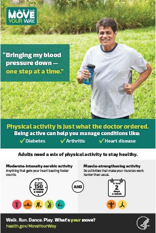 "One Step at a Time" Poster for Older Adults