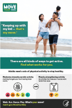 "Keep Up with My Kid" Poster for Parents and Kids